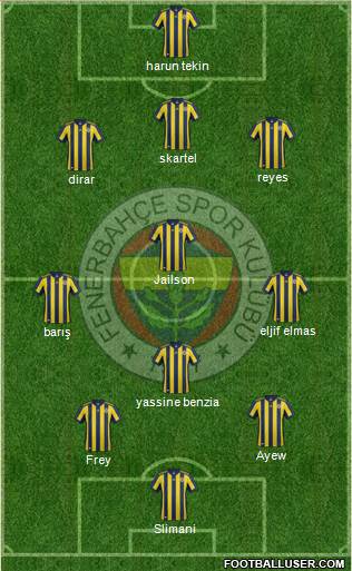 Fenerbahçe SK Formation 2018