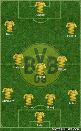 Borussia Dortmund Formation 2018