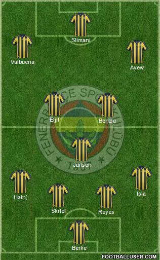 Fenerbahçe SK Formation 2018