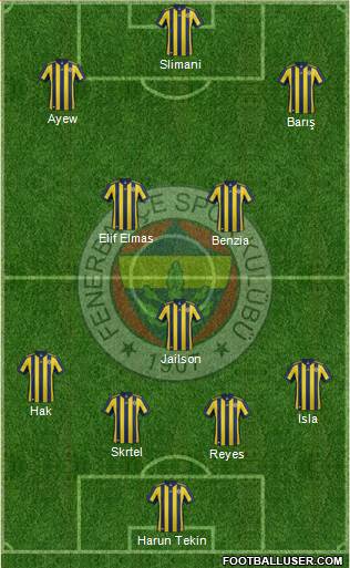 Fenerbahçe SK Formation 2018