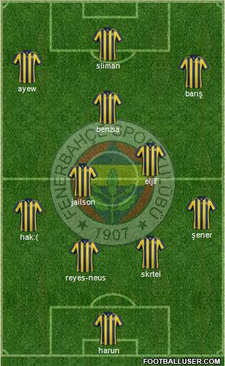 Fenerbahçe SK Formation 2018