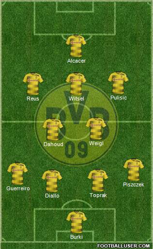Borussia Dortmund Formation 2018