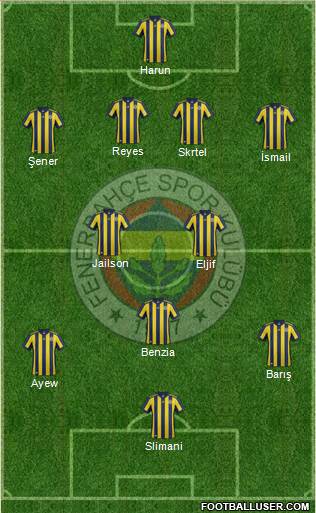 Fenerbahçe SK Formation 2018