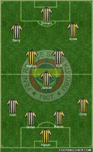 Fenerbahçe SK Formation 2018