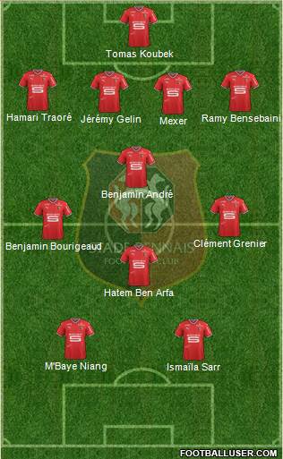Stade Rennais Football Club Formation 2018