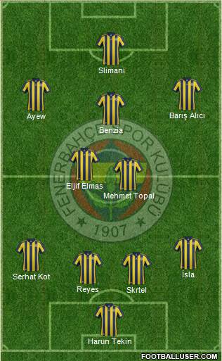 Fenerbahçe SK Formation 2018