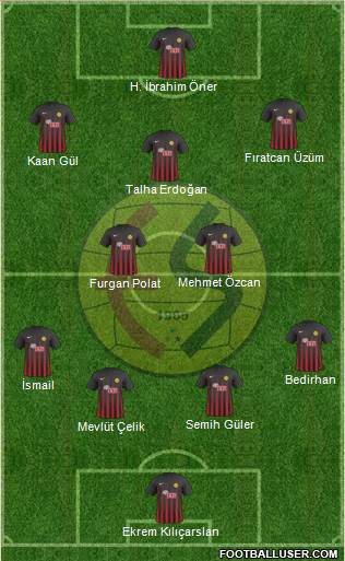 Eskisehirspor football formation