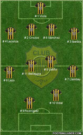 Olimpo de Bahía Blanca football formation