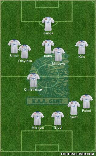 KAA Gent Formation 2018