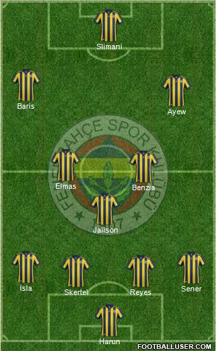 Fenerbahçe SK Formation 2018
