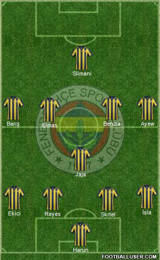 Fenerbahçe SK Formation 2018