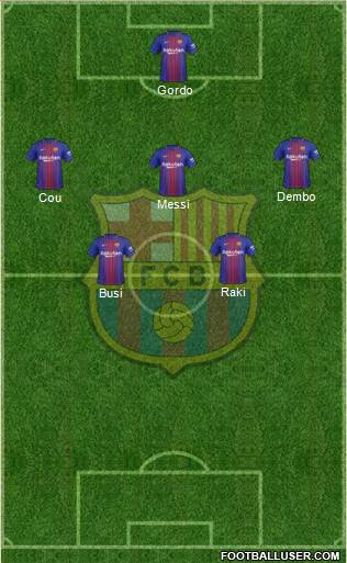 F.C. Barcelona Formation 2018