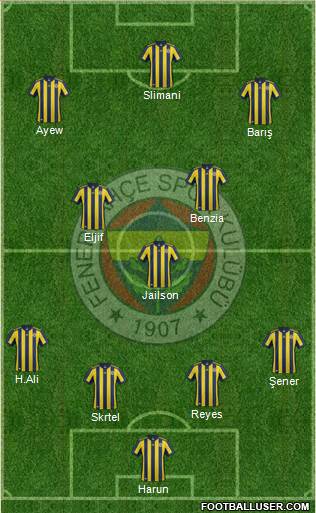 Fenerbahçe SK Formation 2018