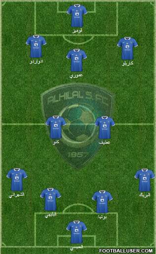 Al-Hilal (KSA) Formation 2018