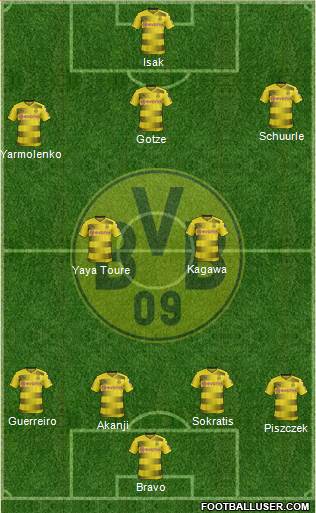 Borussia Dortmund Formation 2018