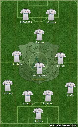 Amiens Sporting Club Football Formation 2018