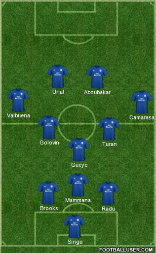 Cardiff City Formation 2018