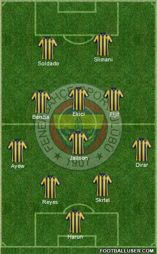 Fenerbahçe SK Formation 2018