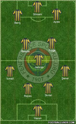 Fenerbahçe SK Formation 2018
