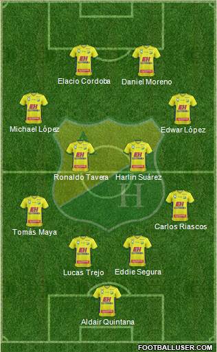 CD Atlético Huila Formation 2018