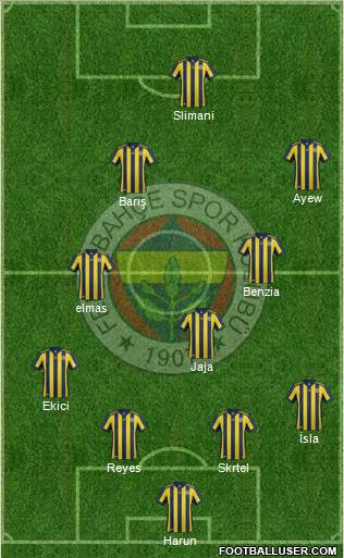 Fenerbahçe SK Formation 2018