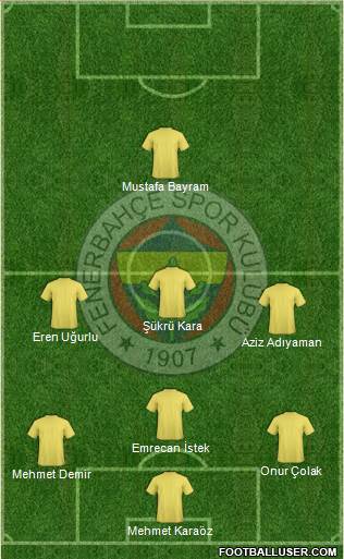 Fenerbahçe SK Formation 2018