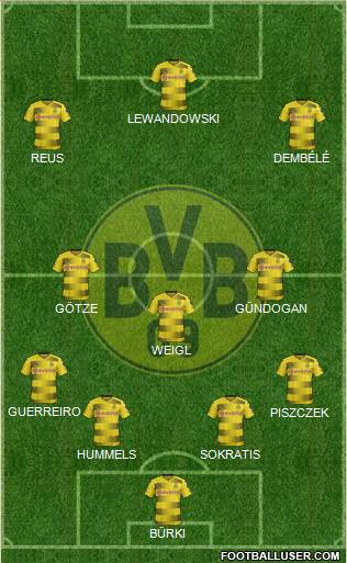 Borussia Dortmund Formation 2018