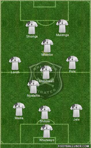 Orlando Pirates Formation 2018