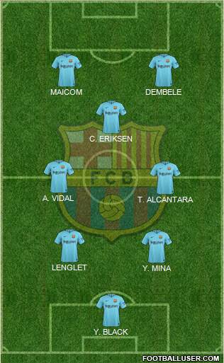 F.C. Barcelona Formation 2018