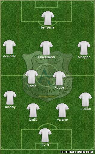 Amiens Sporting Club Football Formation 2018