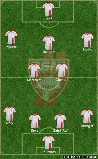 A.S. Nancy Lorraine football formation