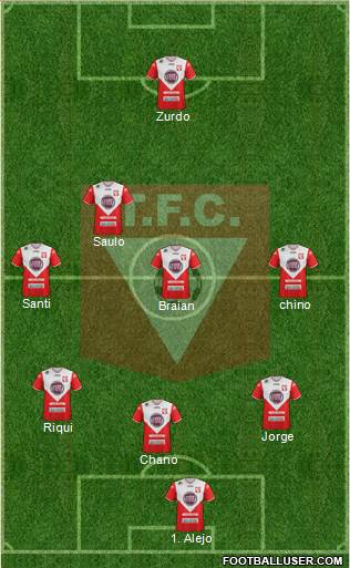 Tacuarembó Fútbol Club Formation 2018