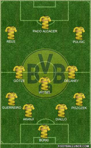 Borussia Dortmund Formation 2018