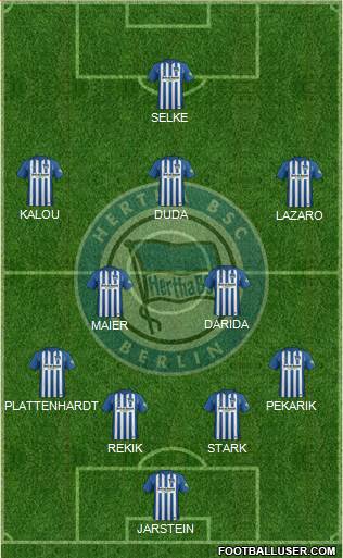 Hertha BSC Berlin Formation 2018
