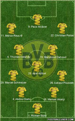 Borussia Dortmund Formation 2018