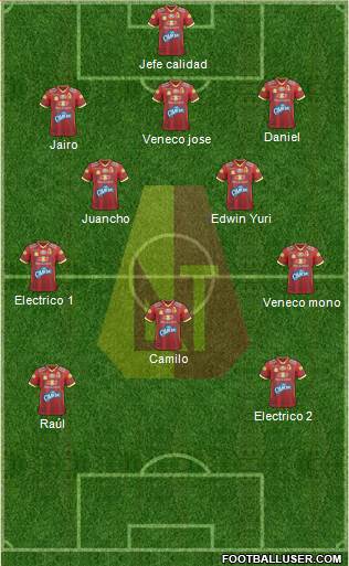 CC Deportes Tolima Formation 2018