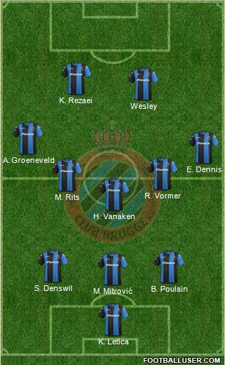 Club Brugge KV Formation 2018