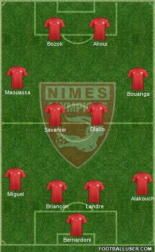 Nîmes Olympique Formation 2018