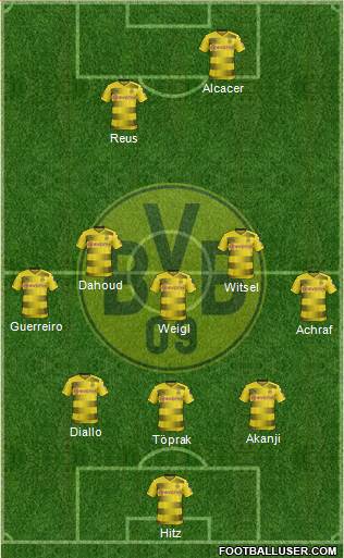 Borussia Dortmund Formation 2018