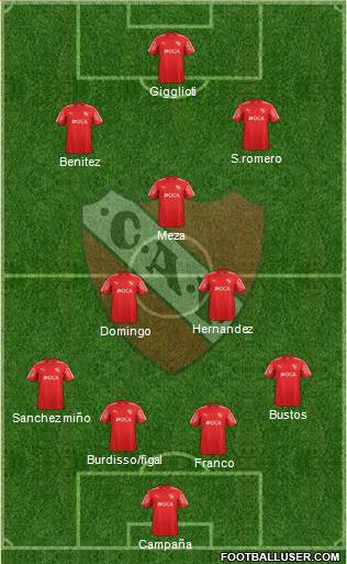 Independiente Formation 2018