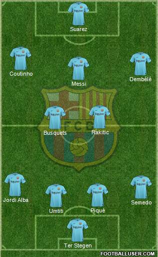 F.C. Barcelona Formation 2018