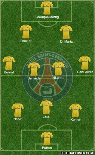 Paris Saint-Germain Formation 2018