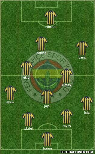 Fenerbahçe SK Formation 2018