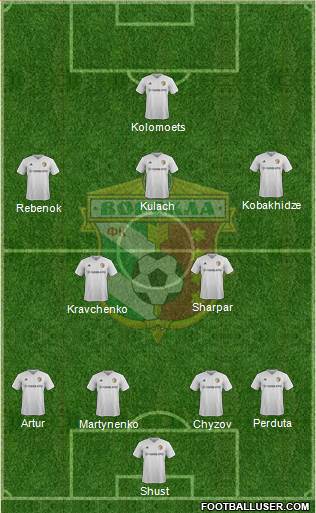 Vorskla Poltava football formation