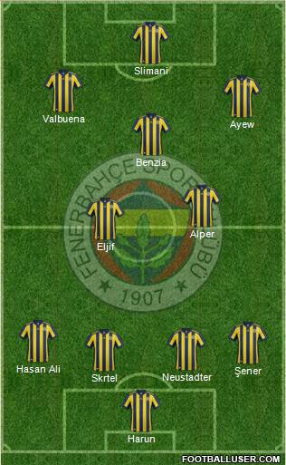 Fenerbahçe SK Formation 2018