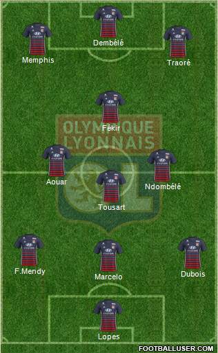 Olympique Lyonnais Formation 2018