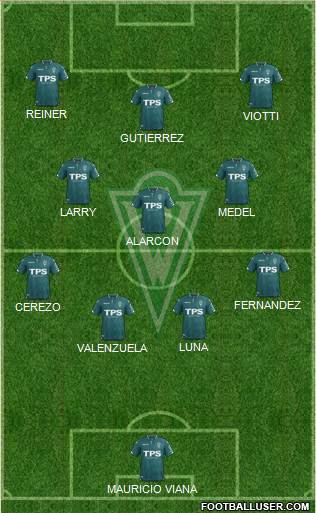 CD Santiago Wanderers S.A.D.P. Formation 2018