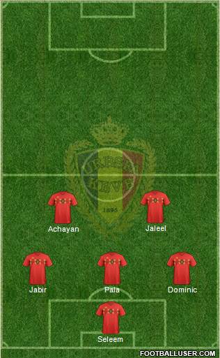 Belgium Formation 2018