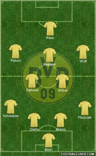 Borussia Dortmund Formation 2018
