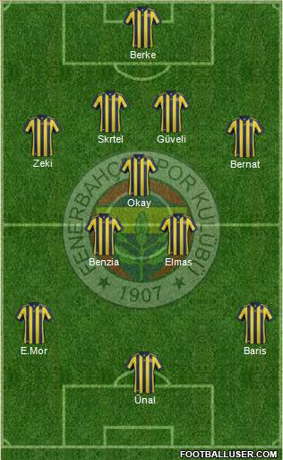 Fenerbahçe SK Formation 2018